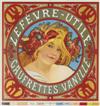 ALPHONSE MUCHA (1860-1939). LEFÈVRE-UTILE. Two labels. Circa 1896. Each 9x9 inches, 24x23 cm.